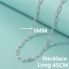 Silver Paperclip Necklace, Women's Paperclip Clavicle Necklace Birthday Party Jewelry - Image 15