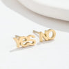 Creative Stainless Steel Yes And No Letter Stud Earrings for Women Jewelry Friendship Gift - Image 14