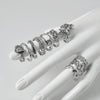 1PC Stainless Steel Thumb Rings Ladies Mens Toe Rings Adjustable Open Band Simple Womens Ring - Image 3