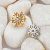 Titanium 16G Snowflake Flower Conch Helix Tragus Cartilage Stud Earring Monroe Labret Lip Piercing - Image 4