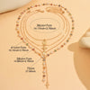 Layered Rosary Cross Necklace with Mary Pendant and Beaded Y Chain - Image 2