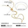 Stainless Steel Y-Shaped Pendant Necklace with Stone Details - Image 10