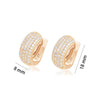 Gold Plated Zircon Hoop Earrings for Women Jewelry XP - Image 30