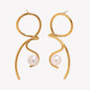 Knot Imitation Pearl Earrings Stainless Steel for Women Elegant Jewelry Gift - Image 7