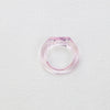 Multicolor 20 Pcs Acrylic 25x24MM Transparent Ring Geometric Ring Cute Girl Index Finger Ringn - Image 14