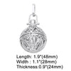 Retro Hollow Without Ball Harmony Ball Chime Bola Necklace Pendant For Pregnancy Copper Gold Plated Wishing Ball - Image 4