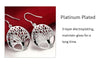 Silver Charm Round Tree of Life Earrings Necklace Set For Women Wedding Christmas Jewelry Set - Image 11
