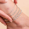 for Women Foot Accessory Summer Beach Barefoot Sandals Bracelet Silver Color Rope Chain Link Anklets Stainless Steel - Image 3