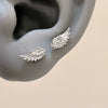 A Pair Vintage Couples Creative Angel Wings Stud Earrings Women Punk Studs Birthday Jewelry Gift - Image 1