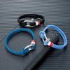 Nautical Bracelets for Men Double Strand Surfer Rope Bracelet Stainless Steel Anchor Shackle Handmade Ideal Gift for Son - Image 4