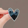 Crystal Heart Brooches Pins For Women 2-color Sparkling Pretty Love Party Casual Brooch Gifts - Image 4