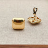 Gold Color Metal Glossy Women Geometric Ear Clips Without Piercing Simple Temperament Square Round Clip on Earrings - Image 2