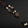 Handwoven Ceramic Star Pendant Necklace with Adjustable Cord - Image 3