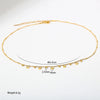 Stainless Steel Shiny Zirconia Pendant Necklace For Women Delicate Pvd Plated Charm Jewelry Gift - Image 2