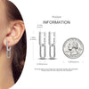 Silver Hoop Earrings For Woman Zircon Heart Shape Star Eardrop Earring Jewelry - Image 43
