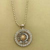 Vintage Sun Moon Star Inlaid White Synthetic Zirconia Pendant Necklace for Women's Daily Wear Jewelry Accessories Gifts - Image 3