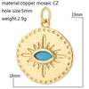 Eye Charm Jewelry Charms for Earrings Necklace Bracelet Making Cute Turkish Evil Blue Eye Pendant Gold Color Snake - Image 7