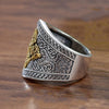 Qeenkiss Silver Vintage Cross Rings for Men Male Birthday Wedding Party Christmas Boyfriend Father Gifts - Image 4