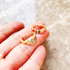 Hoop Earring Golden Colourful Stones Europe Style Glam Jewerly For Women Bohemia Gift In Silver - Image 6