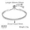 Adjustable Tennis Bracelet For Women Iced Out Zircon Couple Bracelet On Hand Gift To Friends Wedding Jewelry - Image 12