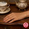 Silver Star/Evil Eyes Blue/White Zircon Bracelet Finger Design For Women Hand Chain Bracelet Party Jewelry - Image 1
