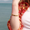 Stainless Steel Open Bangles for Women Gold/Silver Plated 6mm Cubic Zirconia Cuff Bracelet Jewelry Gifts - Image 2