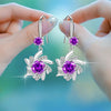 Zircon Water Drop Earrings For Women Silver Color Long Dangle Hanging Earring Female Wedding Ear Jewelry Gift - Image 24