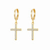 Crmya Cute Cubic Zirconia CZ Gold Silver Plated Hoop Drop Earrings For Women Dangle Earring Jewelry - Image 29