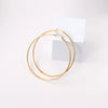 Gold Color Stainless Steel Hoop Earrings For Women Men Big/Small Circle Round Ear Jewelry Inoxidable - Image 4