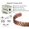 Copper Bracelets Twisted Handmade Braided 12mm Adjustable Bangles High Magnet Jewelry Resizable Cuff - Image 2