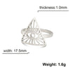Hollow Open Ring for Men Women Stainless Steel Adjustable Rings Jewelry Friend Lover Gift - Image 14