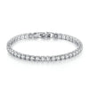 Women's 4mm Zirconia Tennis Bracelet Crystal Charm Thin Chain Wedding Jewelry Accessory - Image 8