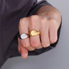 Signet Ring Stainless Steel Ring Classic Hipster Unisex Square Signet Ring Pinky Finger Ring Mens Small Signet Ring - Image 2