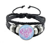 Lgbt Black Weave Leather Bracelet Bi Pride Glass Cabochon Gay Pride Rainbow Flag Photo Bangle Jewelry For Women Men Lovers Gift - Image 46