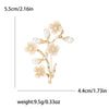 Enamel Plum Blossom Pin for Women Unisex Pearl Branch Brooch Office Party Friend Gifts Jewelry Accessories - Image 3