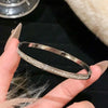 Open Stainless Steel Bangle with Decorative Stone Details in Multiple Styles - Image 13