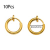 10Pcs Stainless Steel Without Ear Holes Clip Hoops Without Drilling Earring For Earring Lip Ring Fake Cartilage Earrings Jewelry - Image 12