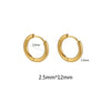 10pcs Stainless Steel Small Hoops Earring Piercing Ear Cartilage 8-20mm Women Men Stainles Steel Round Circle - Image 29