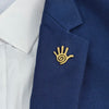 Gold Plated Palm Brooch for Unisex Stainless Steel Butterfly Buckle Brooch Wedding Banquet Groomsman and Groom Gift - Image 3