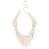 Luxury Rhinestone Beaded Fringe Torque Necklace Choker Bohemian Collar Necklaces Statement Geometric Jewelry For Women