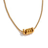 Zirconia Tag Stylish Unique Round Removable Necklace Pendant 316L Stainless Steel Daily Jewelry - Image 7