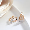 Special Inlay Single Zircon Women's Earrings Gold Elegant Curve Piercing Jewelry Girl Wedding Earring Gift - Image 5