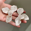 Vintage White Enamel Large Flowers Metal Stud Earrings for Women European American Personality Wedding Romantic Jewelry Gifts - Image 5