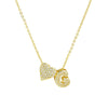 Gold Color Tiny Heart Dainty Zircon Initial Necklace Customizable Letter Name Choker Pendant for Women Birthday Party Jewelry Gi - Image 13