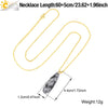 Csja Water Drop Necklaces Crystal Pendant Stainless Steel Chain Necklace for Women Stone Amethyst Jewelry Gift - Image 6