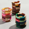 Chunky Acrylic Tube Bead Bangle with Multicolor Options - Image 40