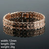 Women Girls Rose Gold Color Carving Wide Bracelets Toggle Lock Jewelry(No Box) - Image 11