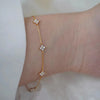 Stainless Steel Zircon Necklaces for Women Gold Plated Four Leaf Grass Collar Chain Necklace Jewelry Gift - Image 7