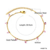 Blue Stone Anklets for Women Bracelet on Leg Stainless Steel Women's Chain Anklets Wedding Party Jewelry - Image 29
