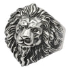 Qeenkiss Silver Ring for Men Father Vintage Adjustable Lion King Ring Jewelries Party Gift - Image 6